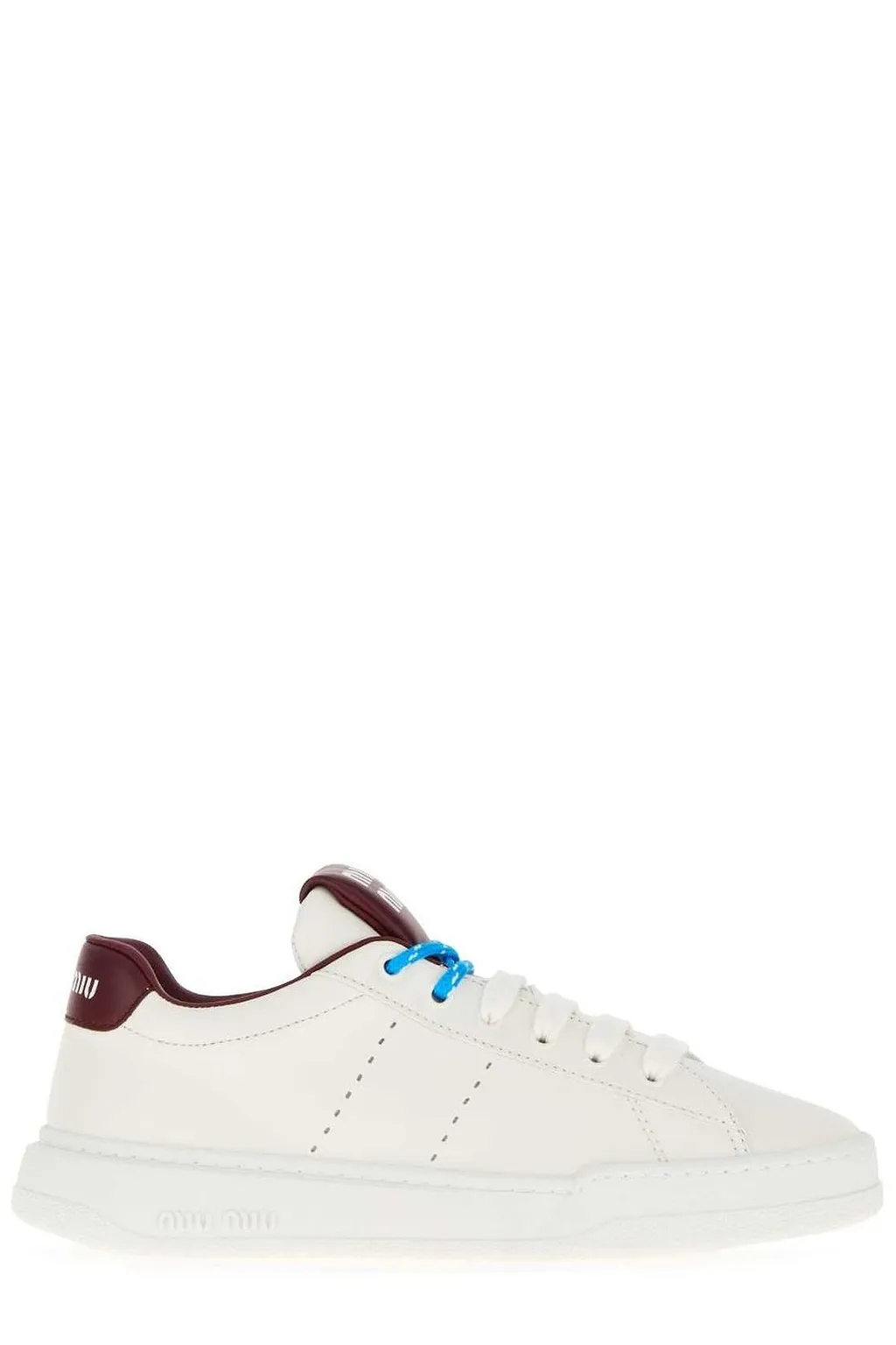 Miu Miu Round-Toe Lace-Up Sneakers