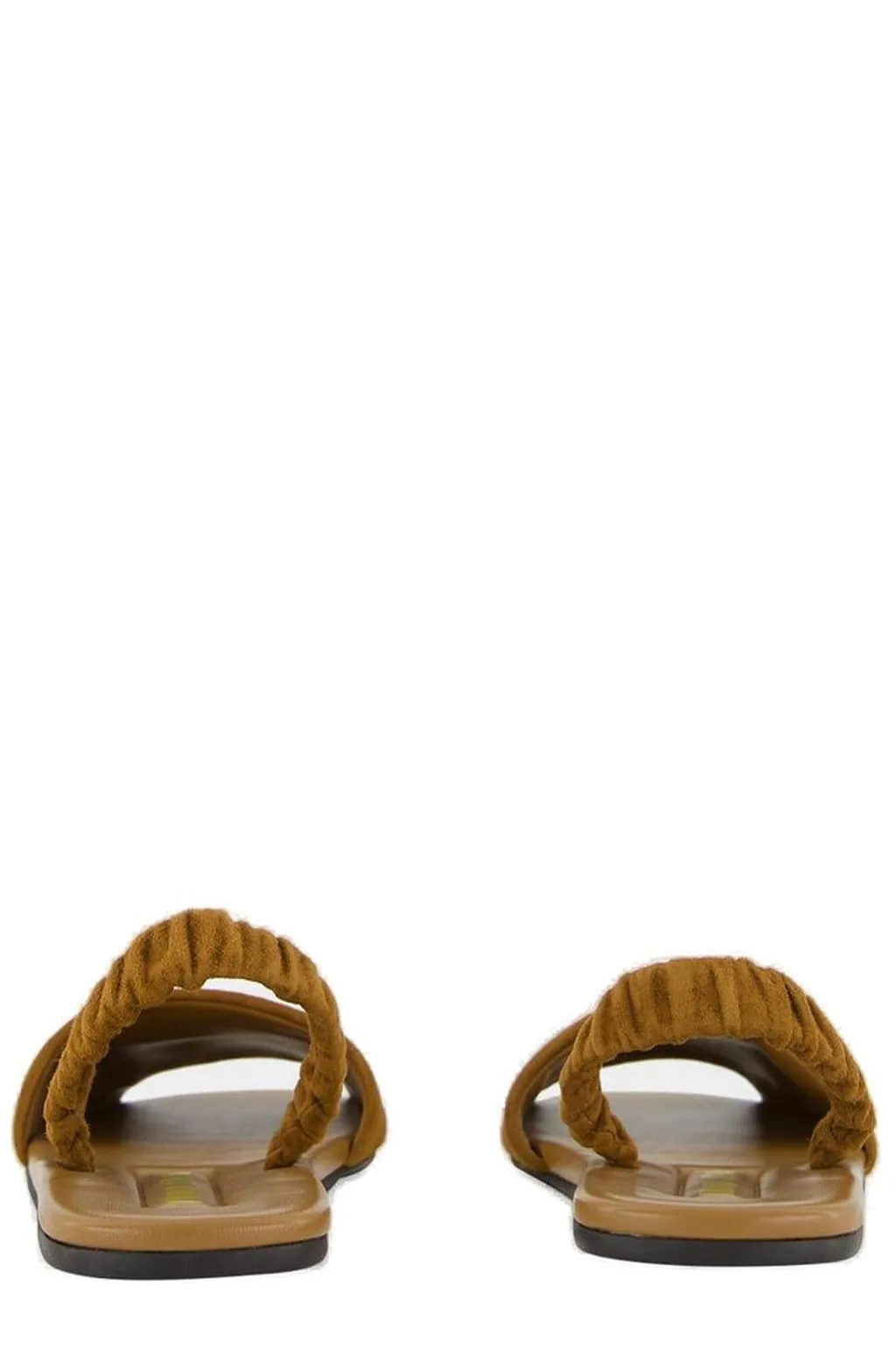 Miu Miu Ruched Flat Sandals