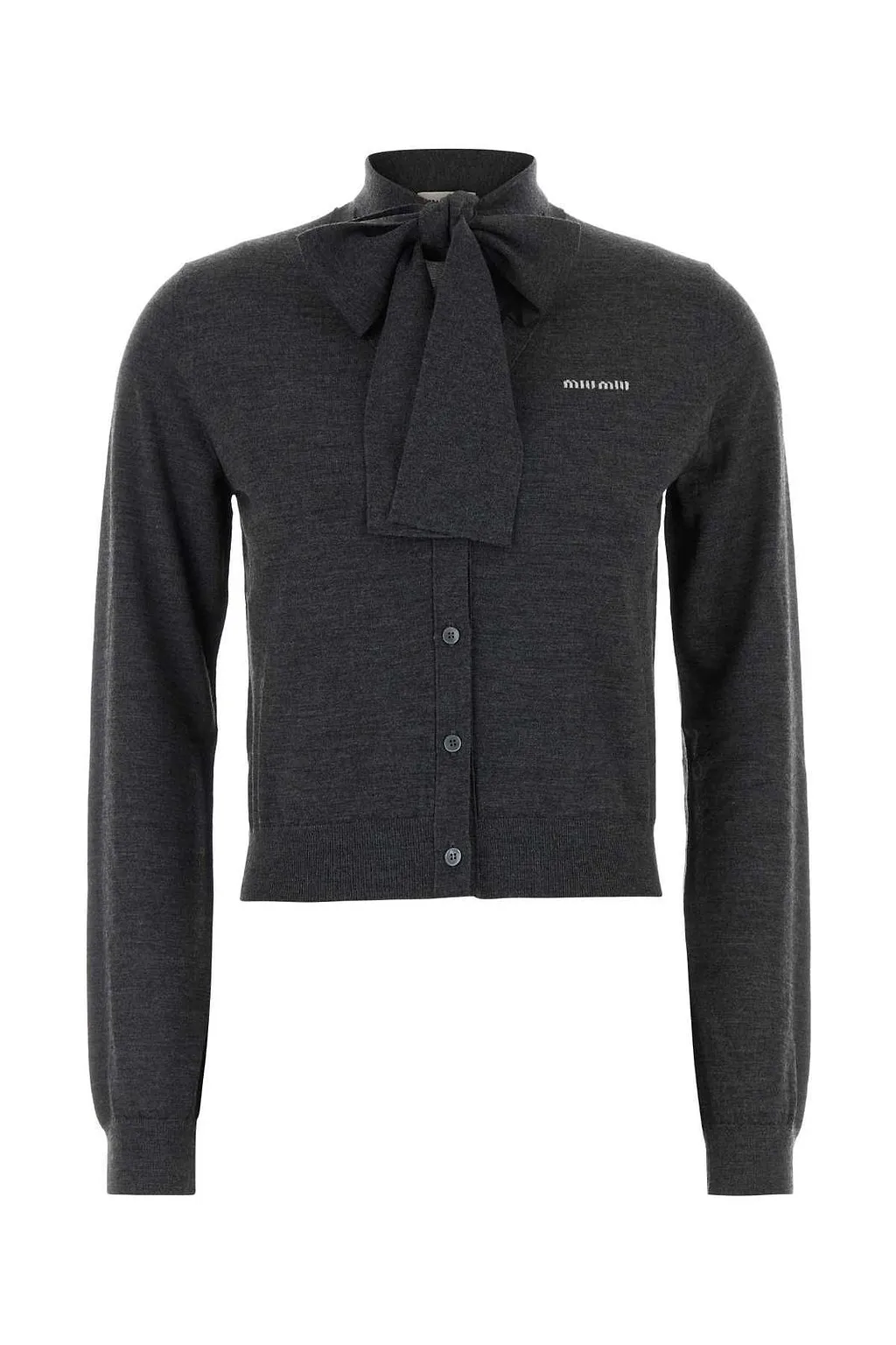 Miu Miu Scarf-Detailed Cardigan