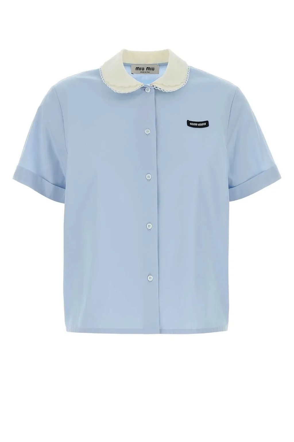 Miu Miu Short-Sleeved Button-Up Shirt