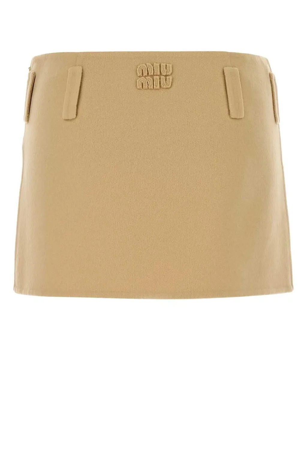 Miu Miu Slit-Detailed Mini Skirt