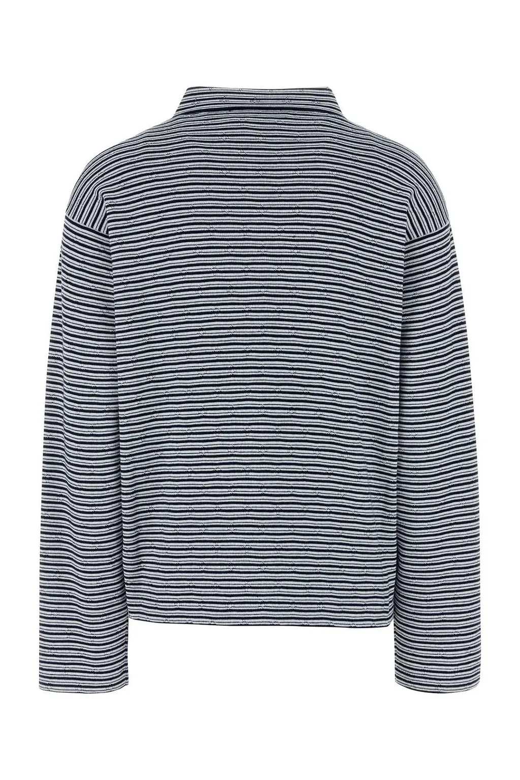 Miu Miu Striped Knit Polo Shirt
