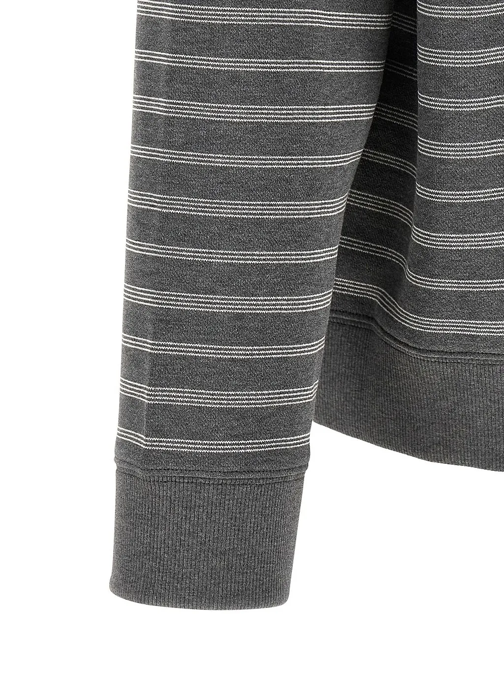 Miu Miu Striped Collared Sweatshirt