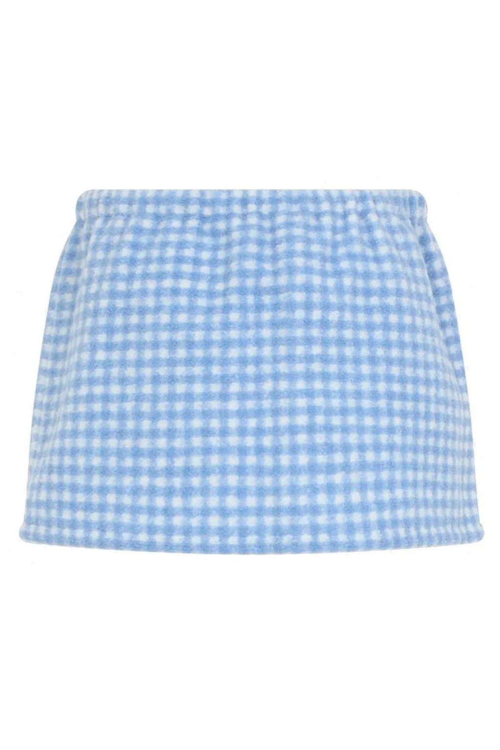 Miu Miu Teddy Checked Mini Skirt