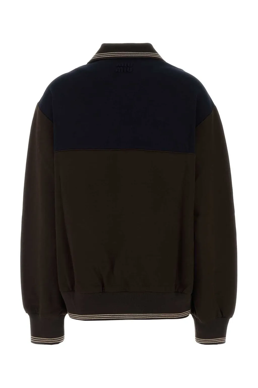 Miu Miu Two-Toned Polo Sweatshirt
