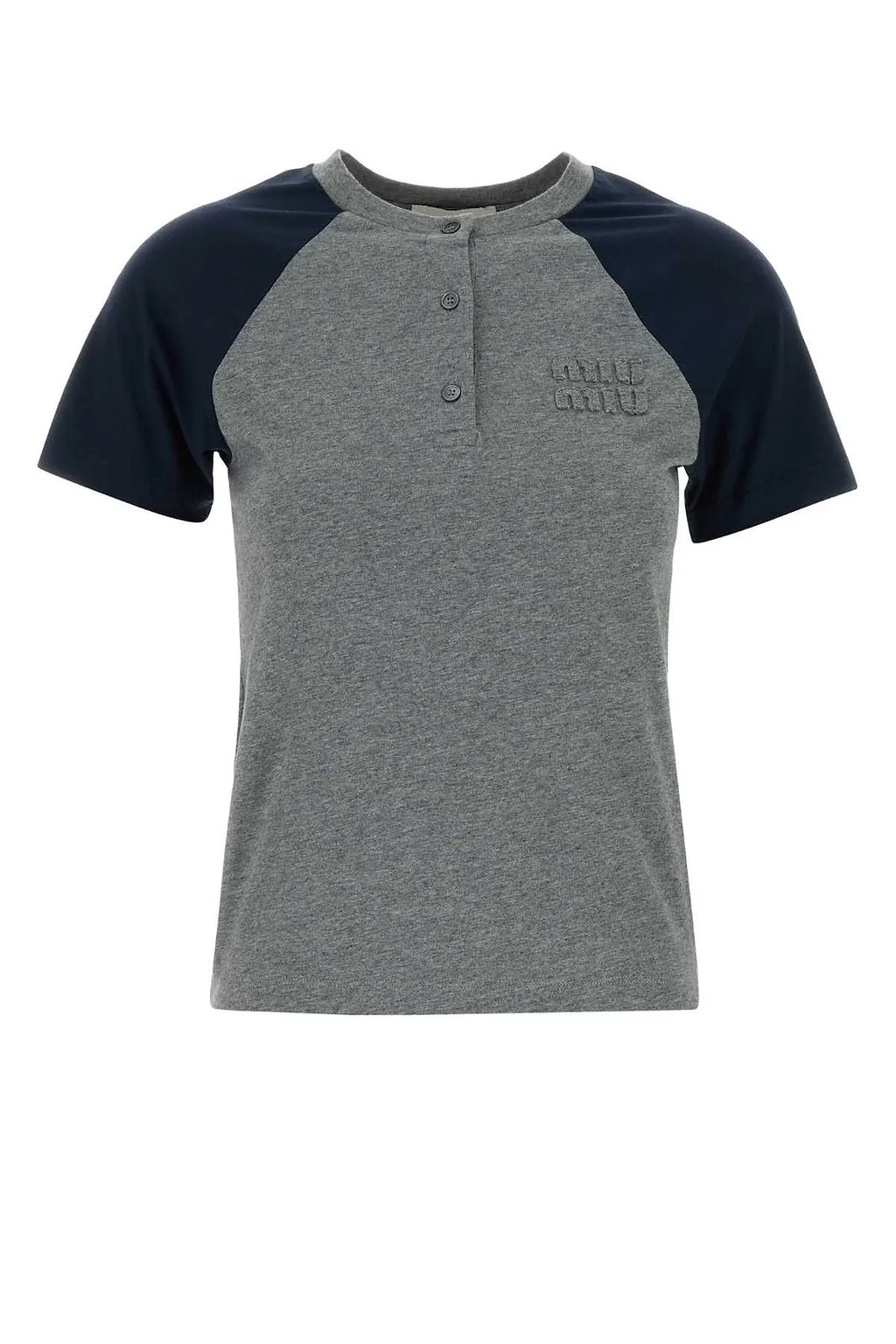 Miu Miu Two-Toned Crewneck T-Shirt