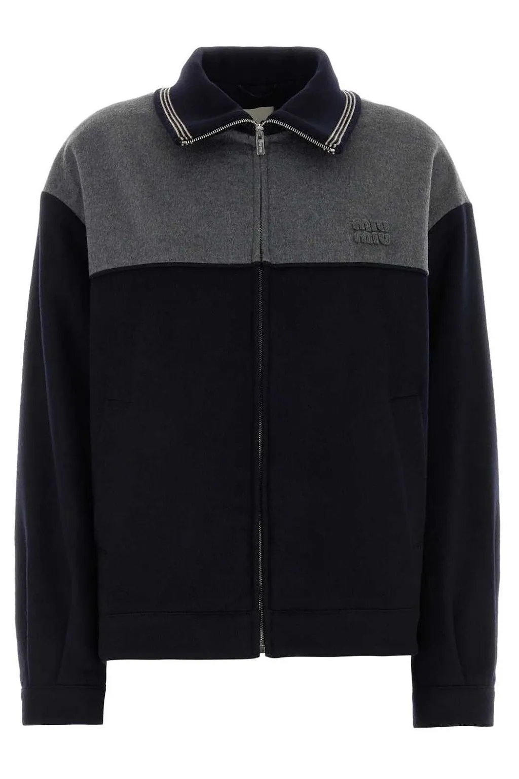 Miu Miu Two-Toned Zipped Jacket