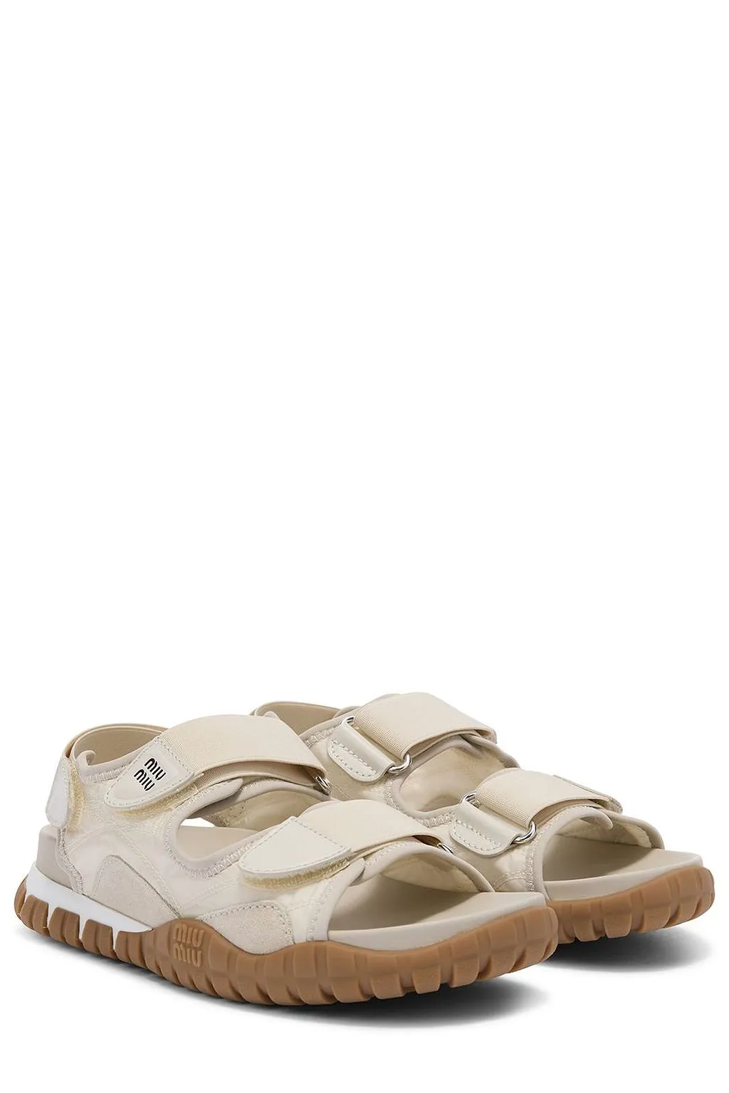 Miu Miu Tyre Technical Strap Flat Sandals