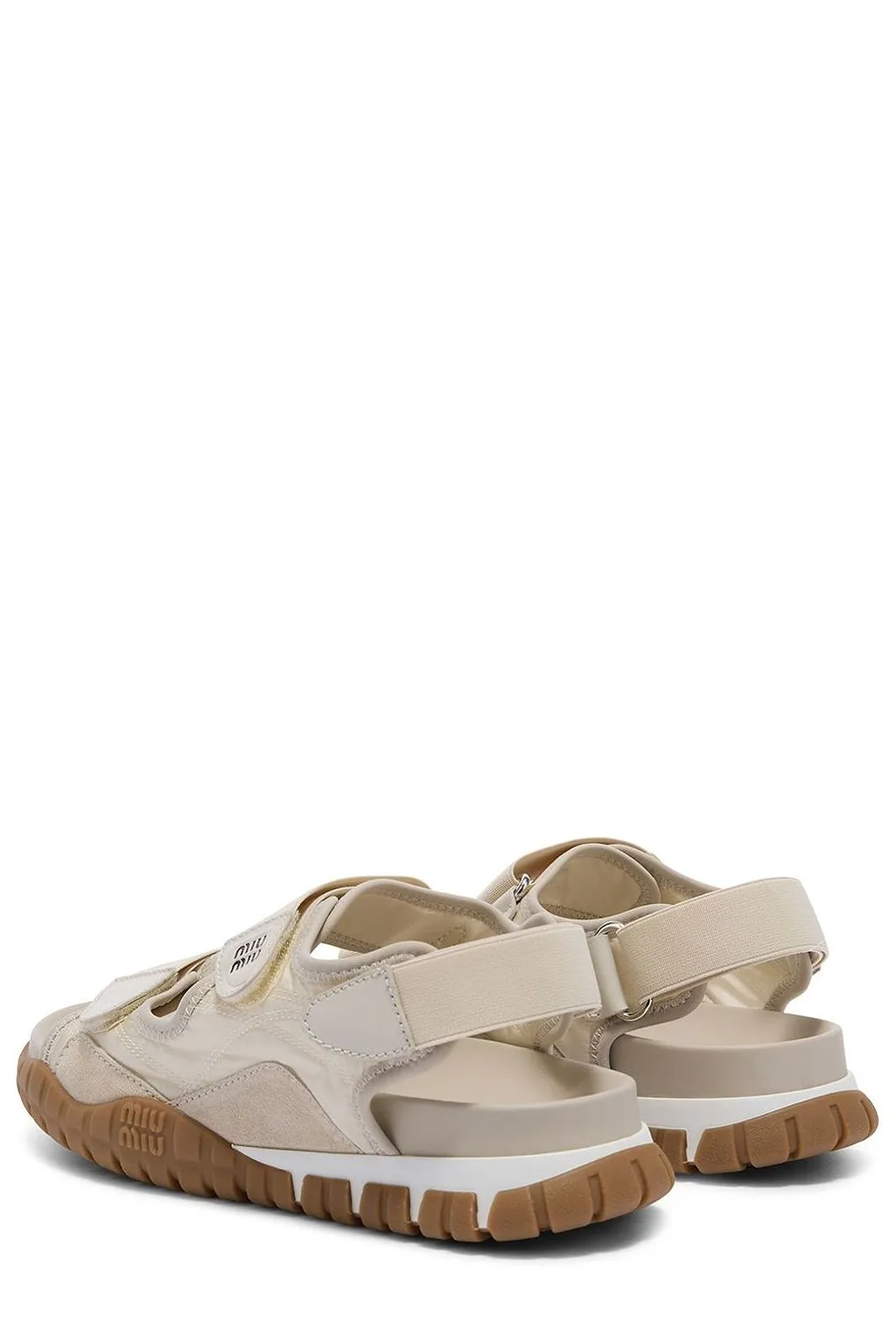 Miu Miu Tyre Technical Strap Flat Sandals