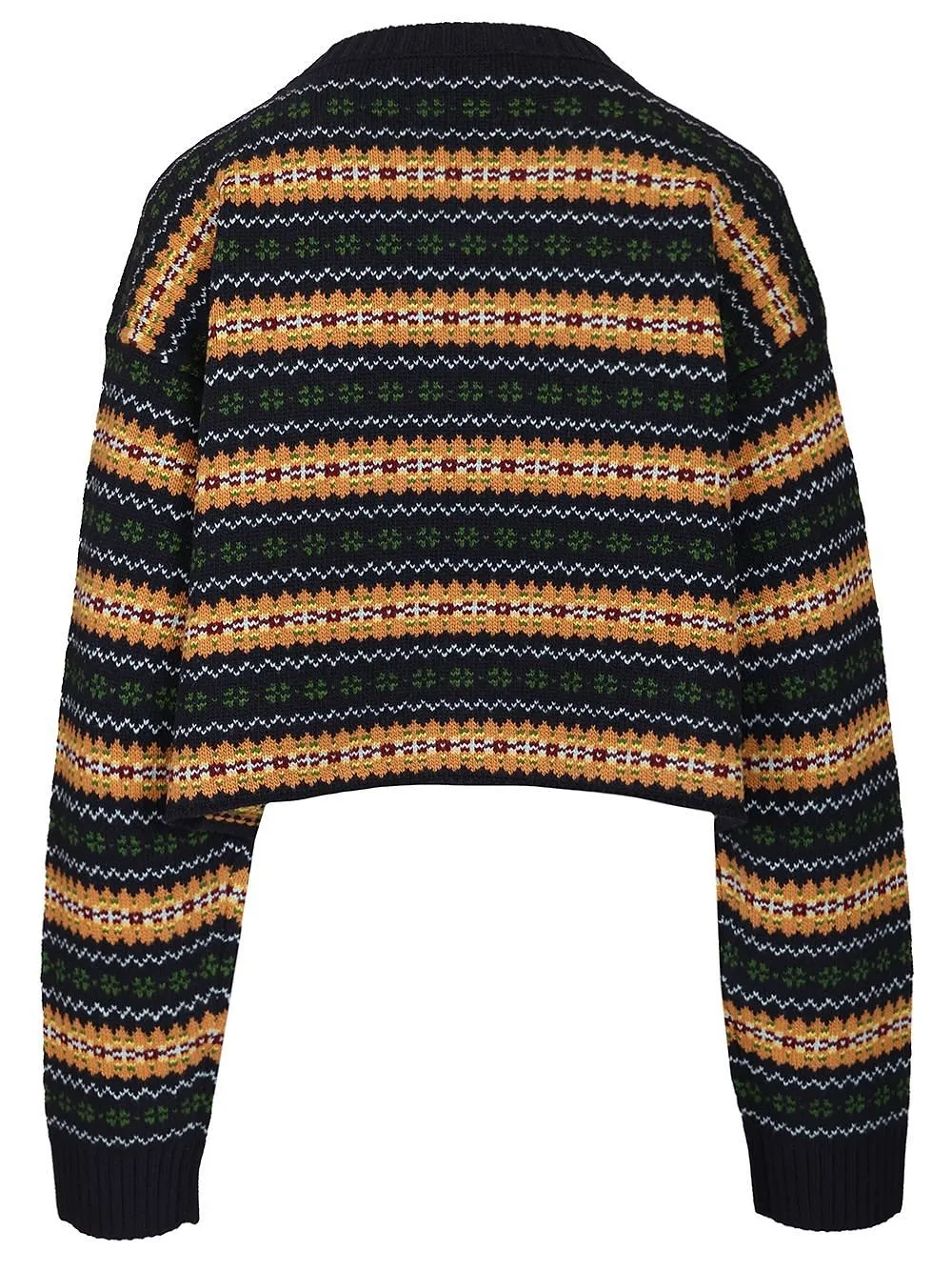 Miu Miu V-Neck Cropped Jumper