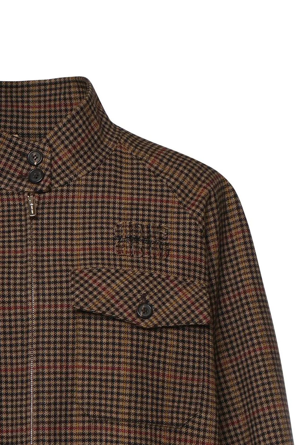 Miu Miu Zip-Up Checked Jacket