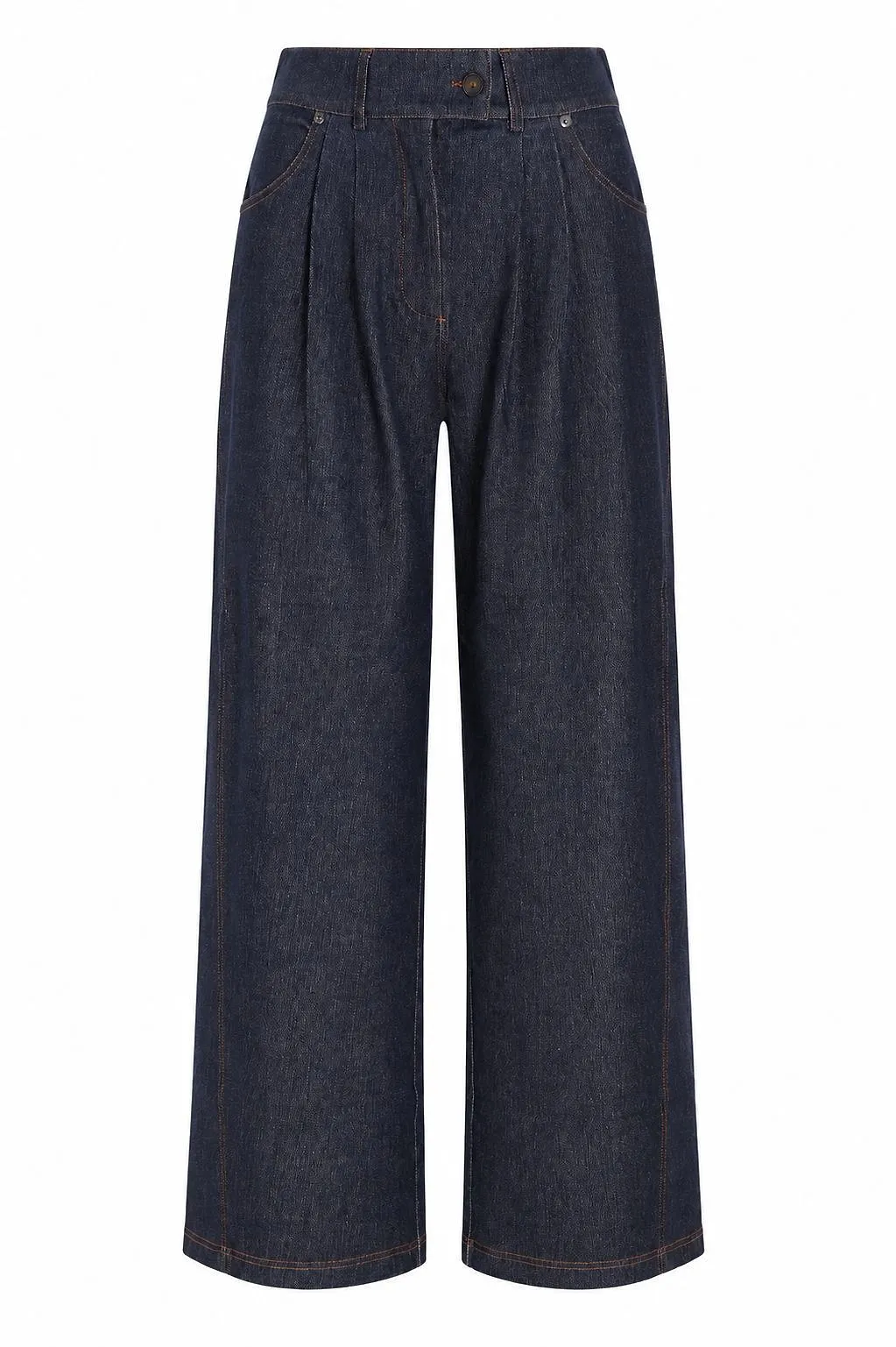 Pleated Wide-Leg Pants