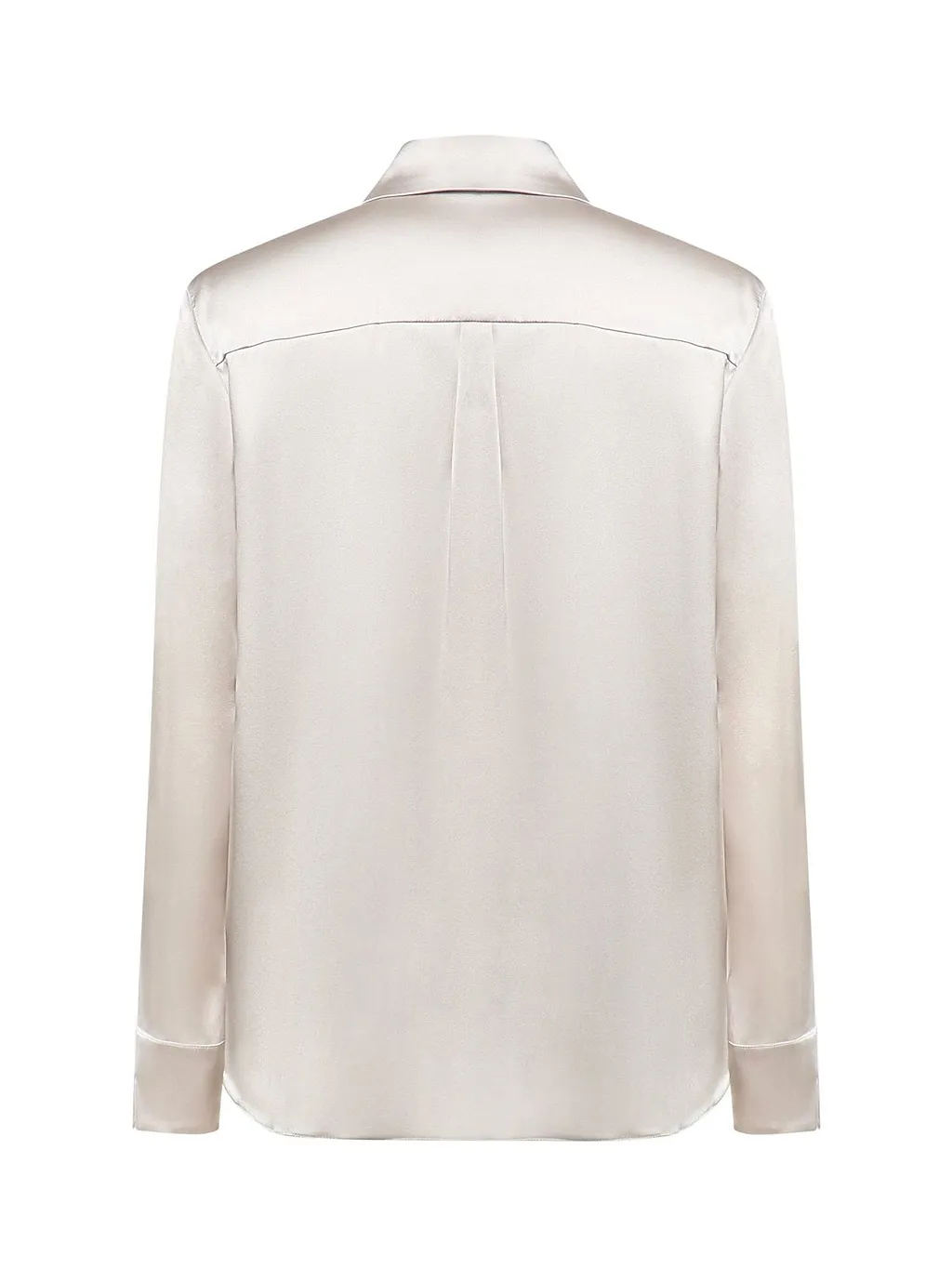 Mm By Max Mara Satin Long-Sleeve Shirt