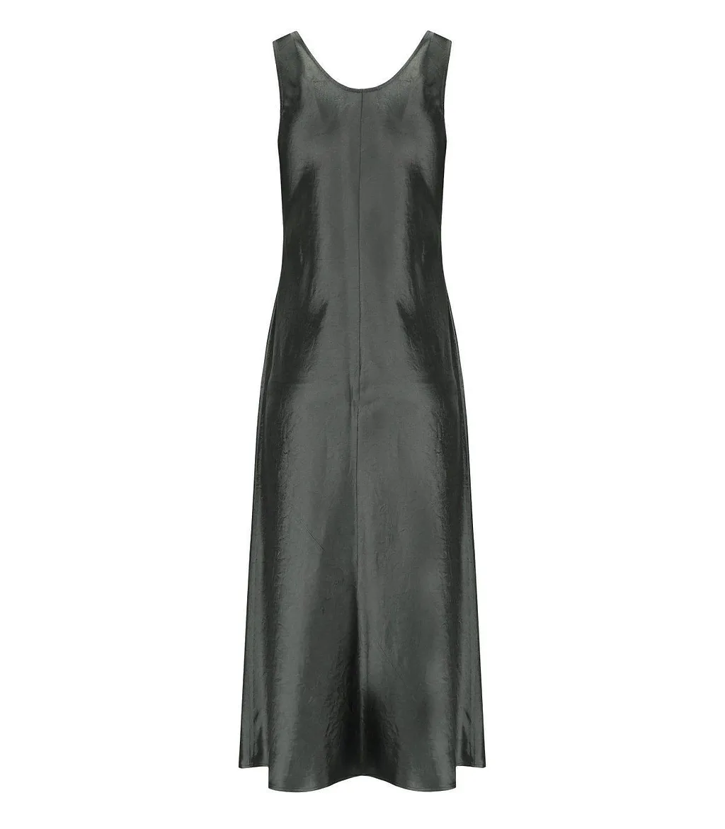 Talete Sleeveless Satin Dress