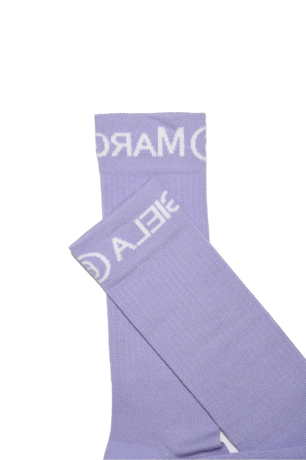 Mm6 Maison Margiela Kids Logo Intarsia Socks