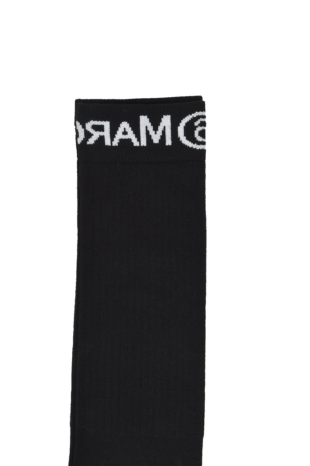 Mm6 Maison Margiela Kids Logo Intarsia Socks
