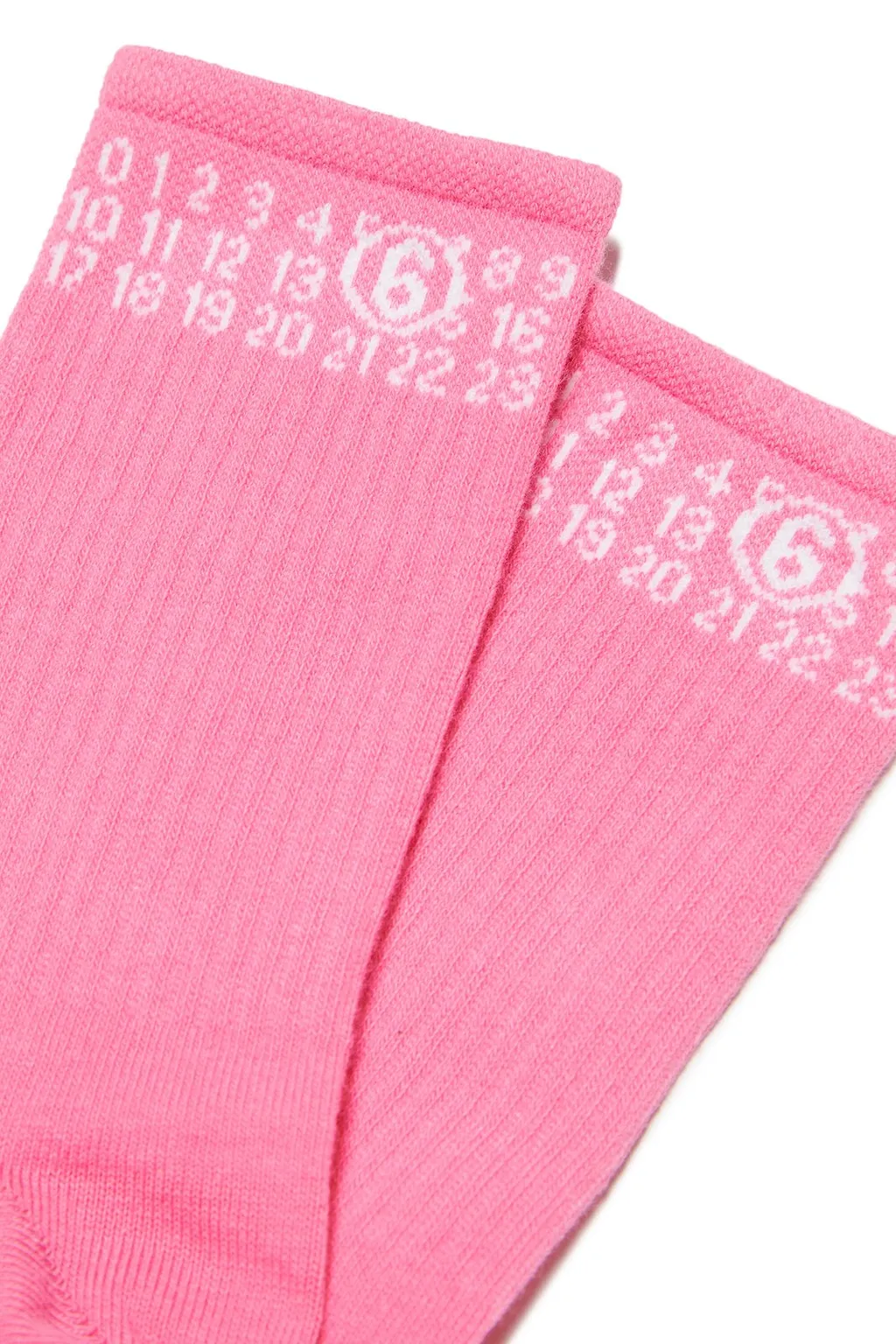 Mm6 Maison Margiela Kids Numeric Logo Intarsia Socks
