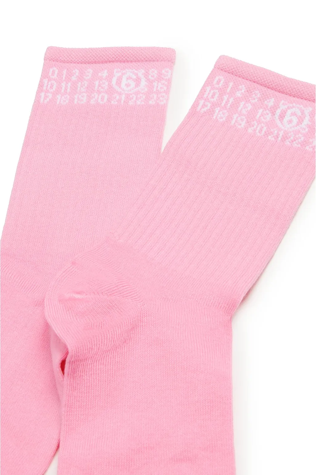 Mm6 Maison Margiela Kids Numeric Logo Intarsia Socks
