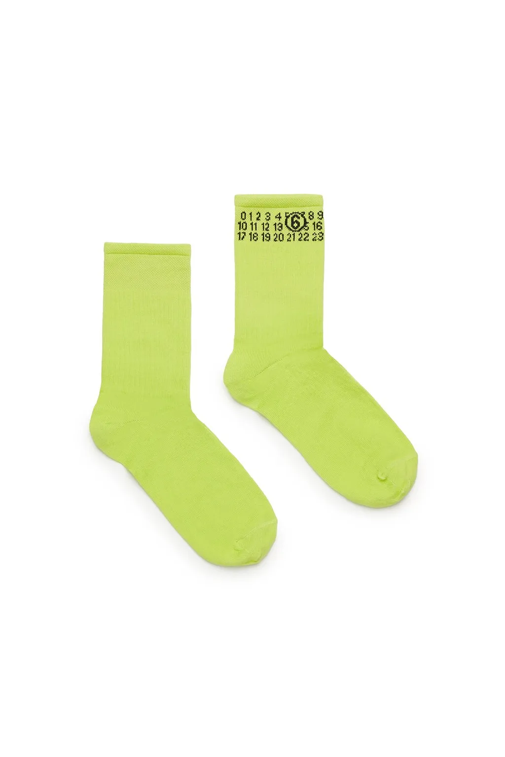 Mm6 Maison Margiela Kids Numeric Logo Intarsia Socks
