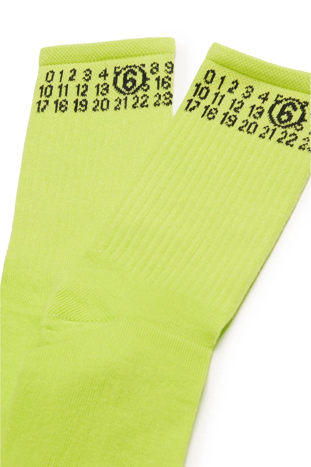 Mm6 Maison Margiela Kids Numeric Logo Intarsia Socks