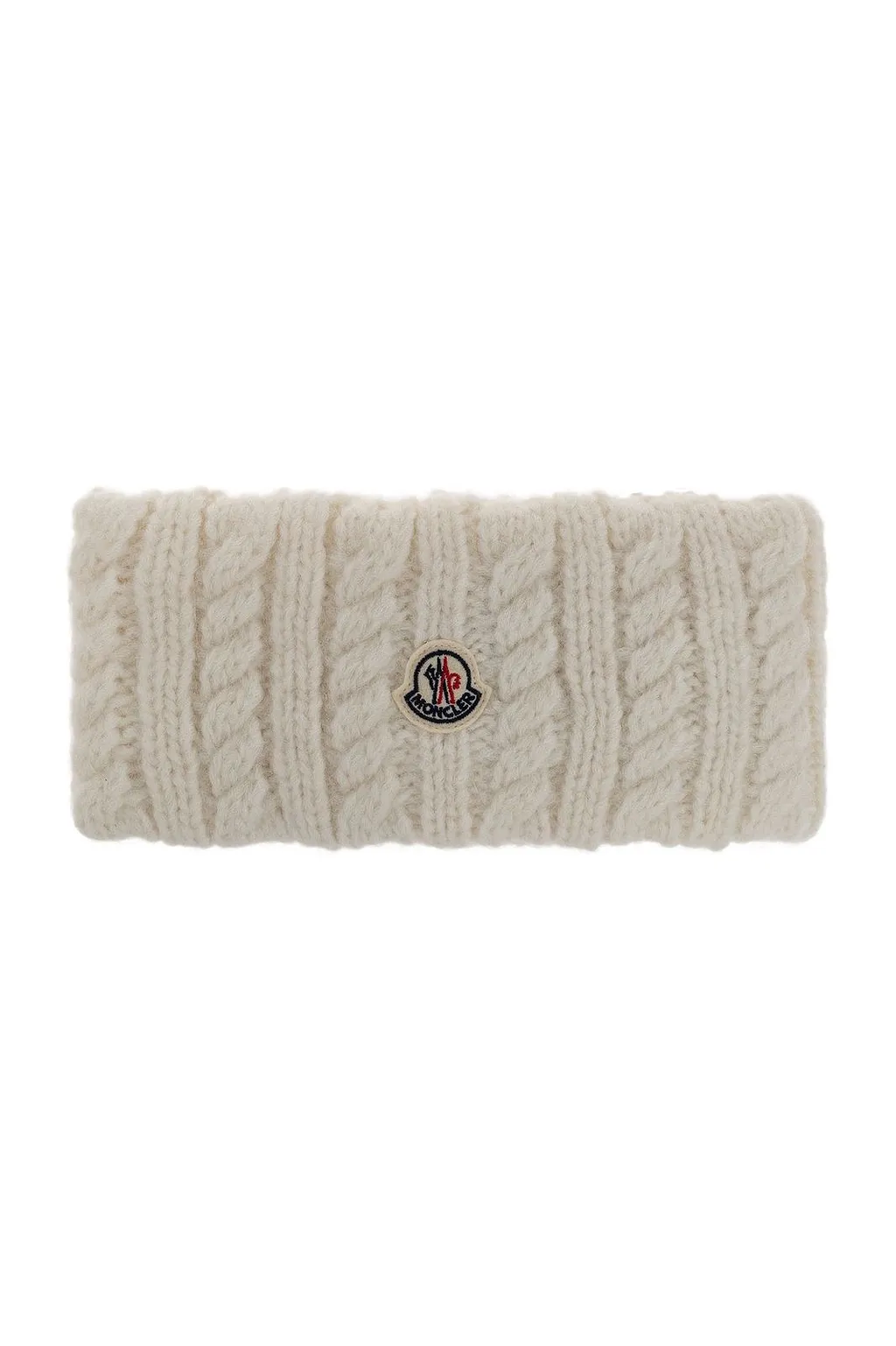 Moncler Cable Knitted Logo Headband