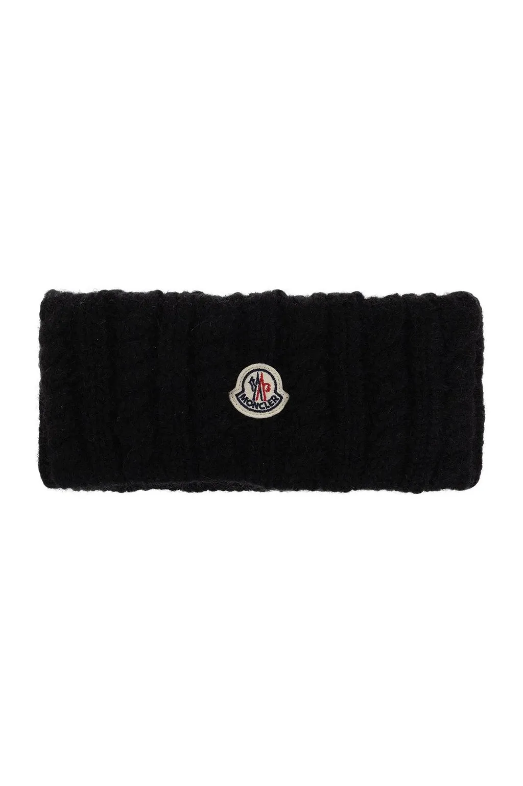 Moncler Cable Knitted Logo Headband