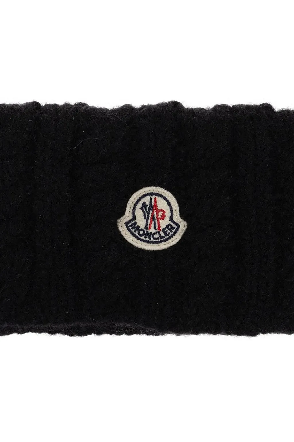 Moncler Cable Knitted Logo Headband