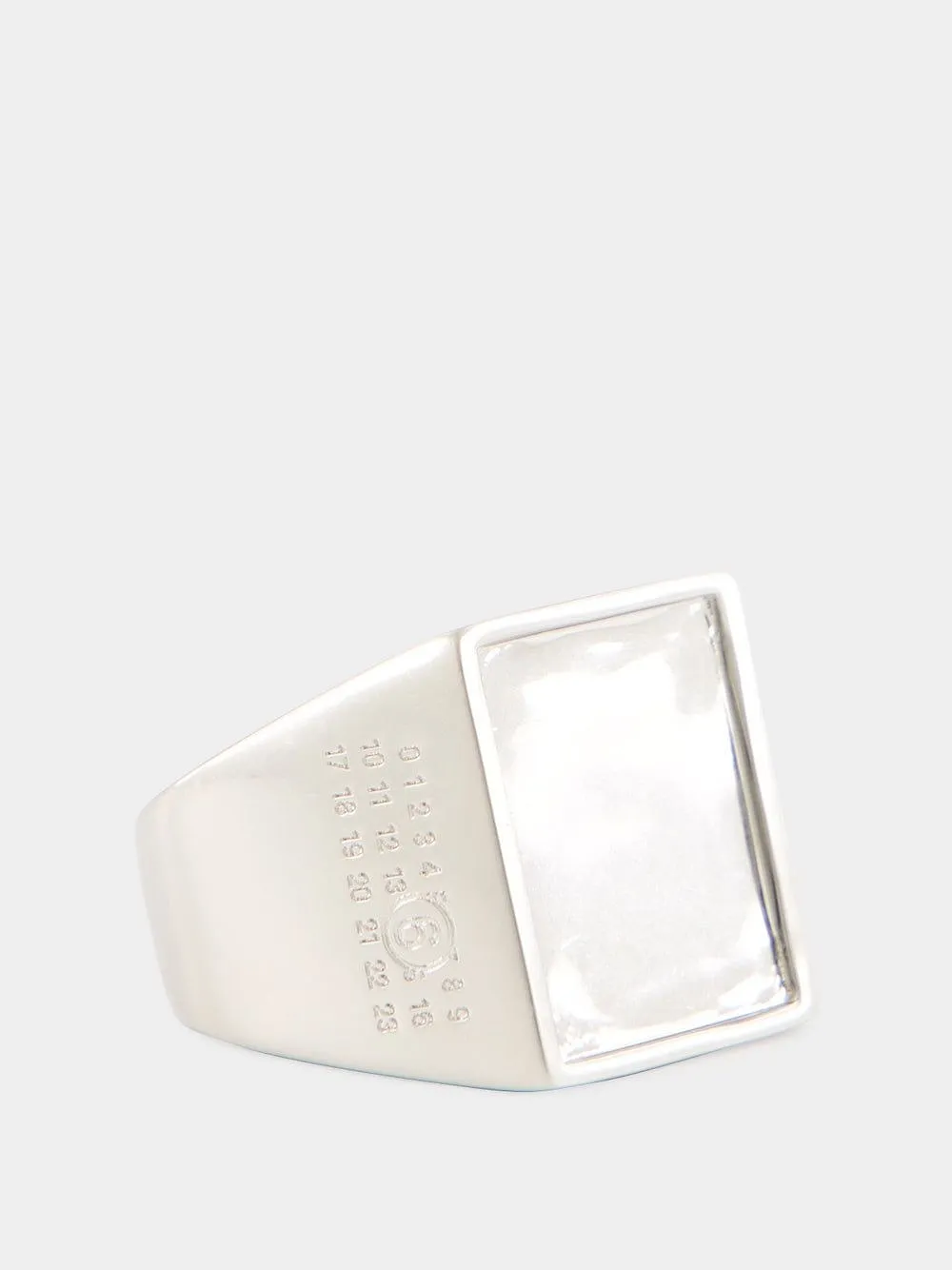 Mm6 Maison Margiela Polished Numeric Ring