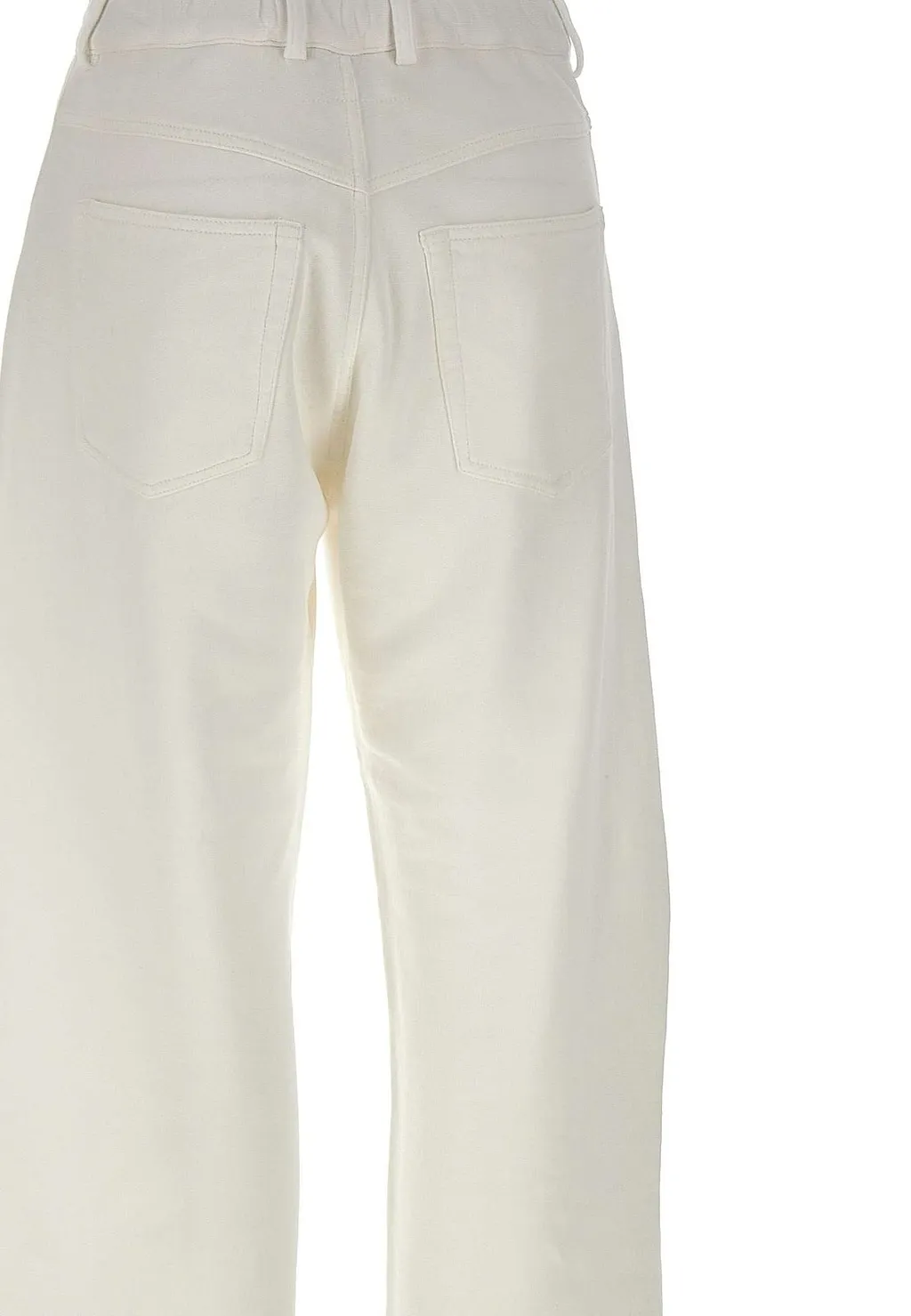 Mm6 Maison Margiela Raw-Cut Frayed Wide-Leg Trousers