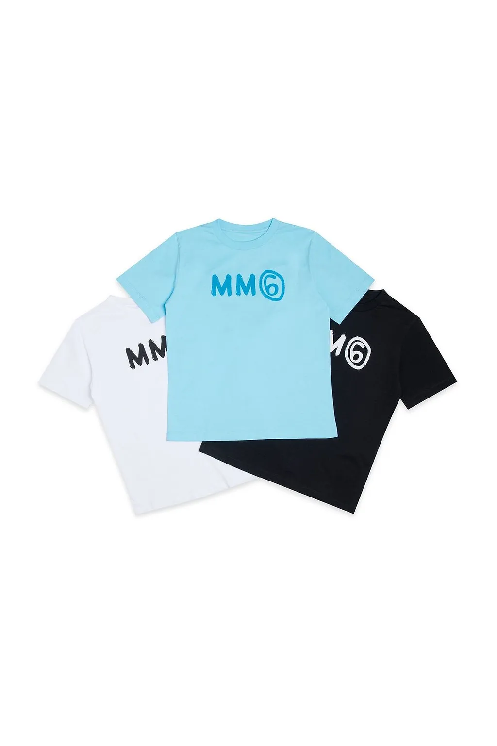 Mm6 Maison Margiela Kids Three Packs Crewneck T-Shirt