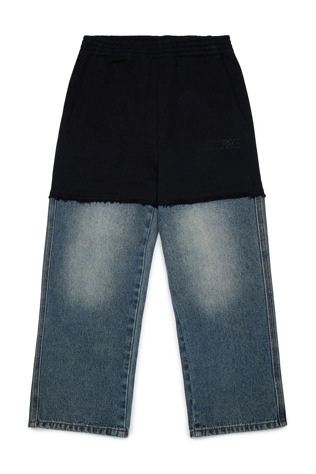 Mm6 Maison Margiela Kids Two-Tone Panel Pants