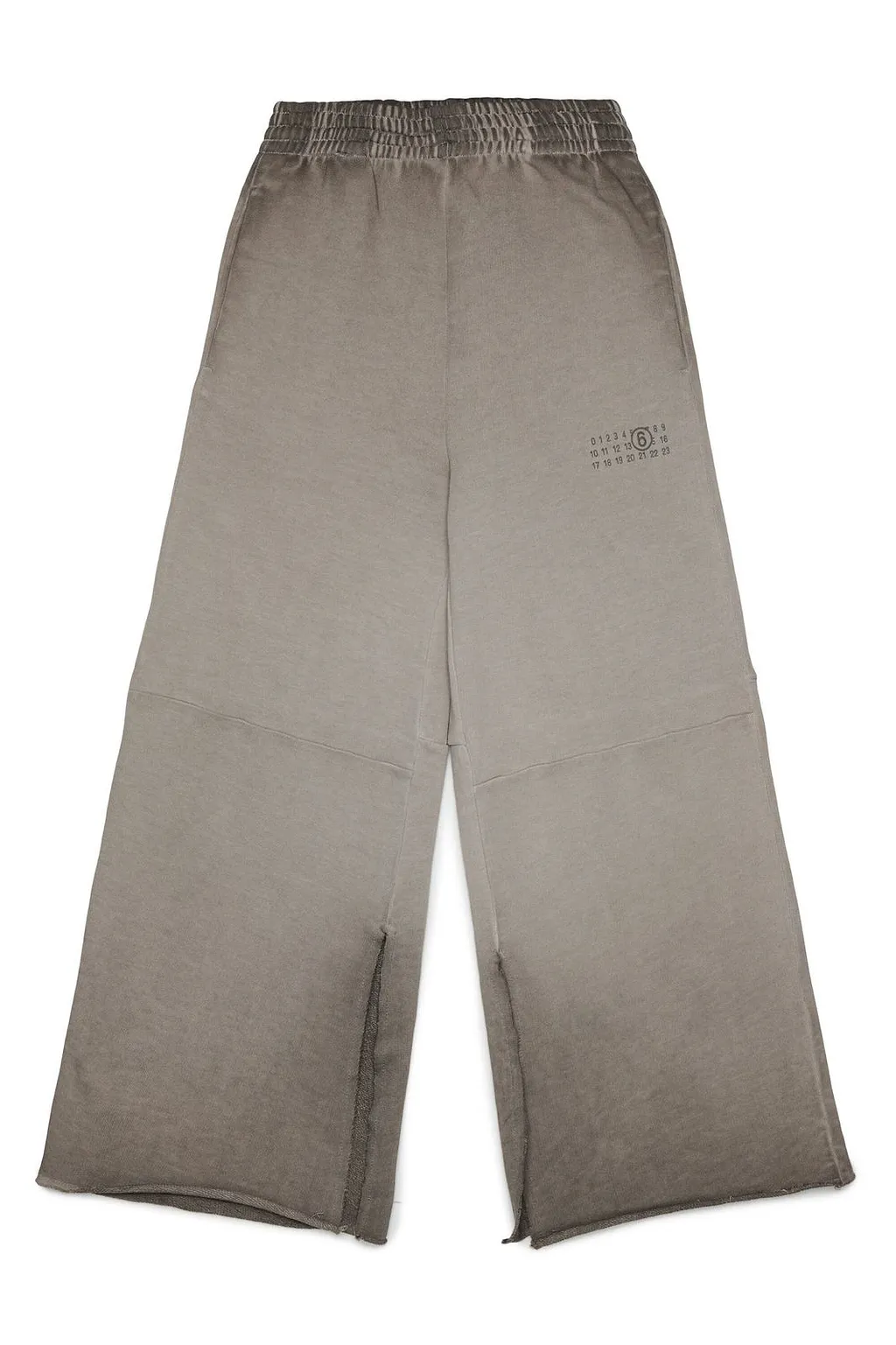 Mm6 Maison Margiela Kids Wide-Leg Logo Pants