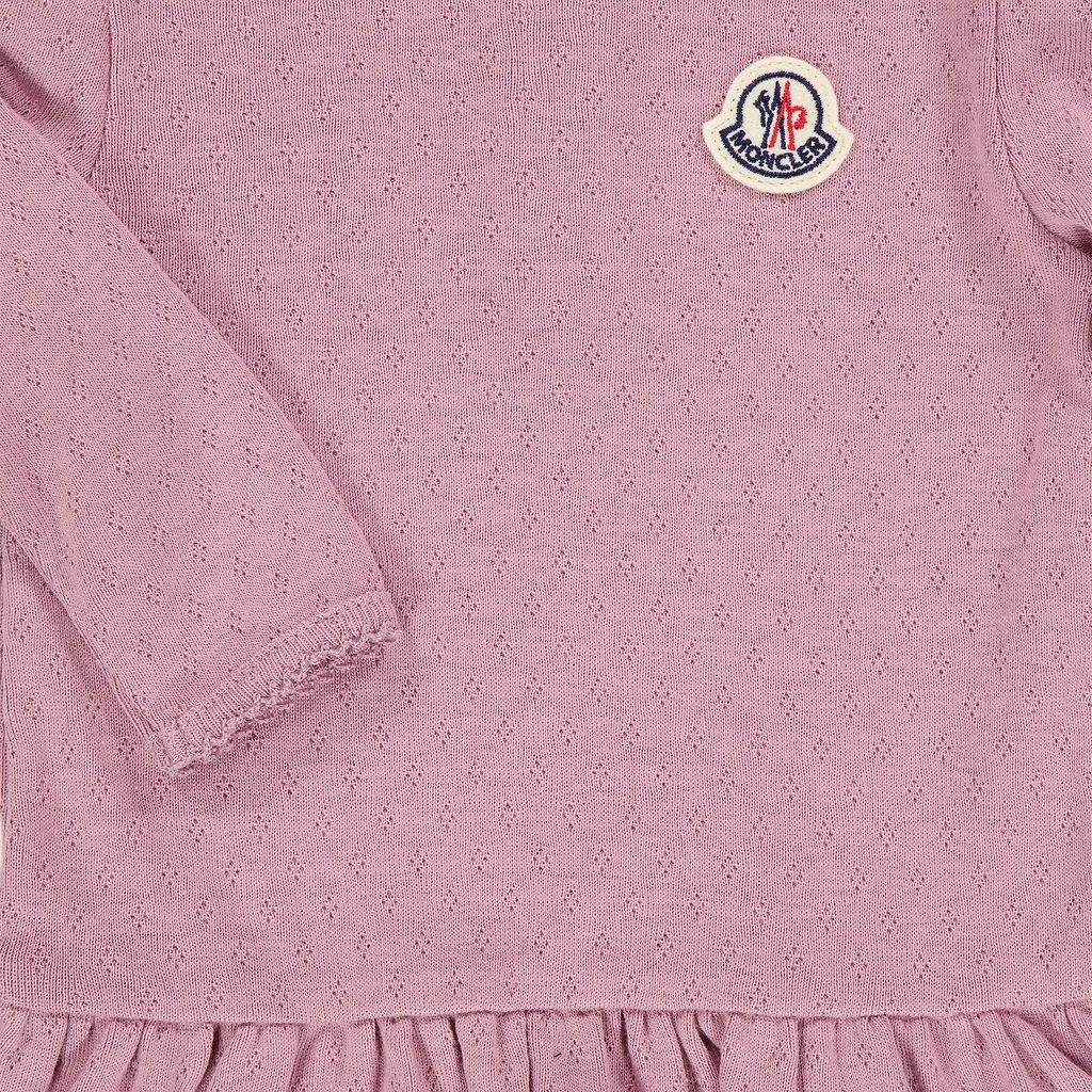 Moncler Enfant Long-Sleeved Crewneck Dress