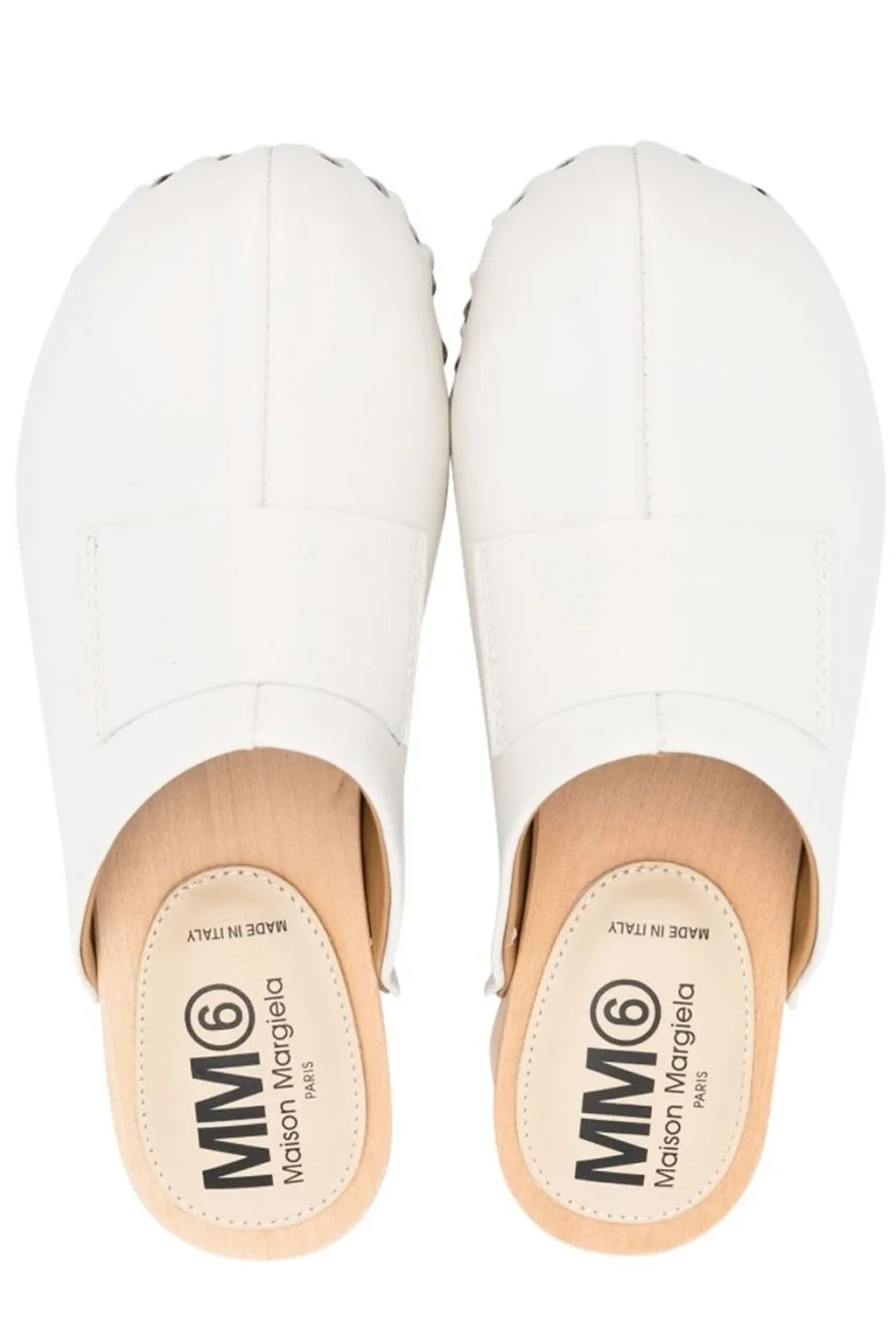 Mm6 Maison Margiela Kids Wooden Toe Clogs
