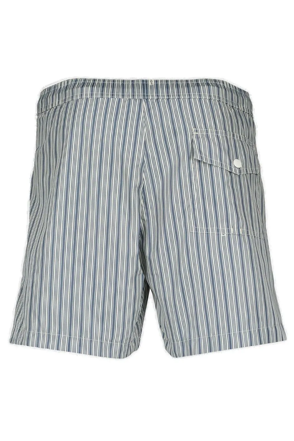 Moncler Drawstring Striped Swim Shorts