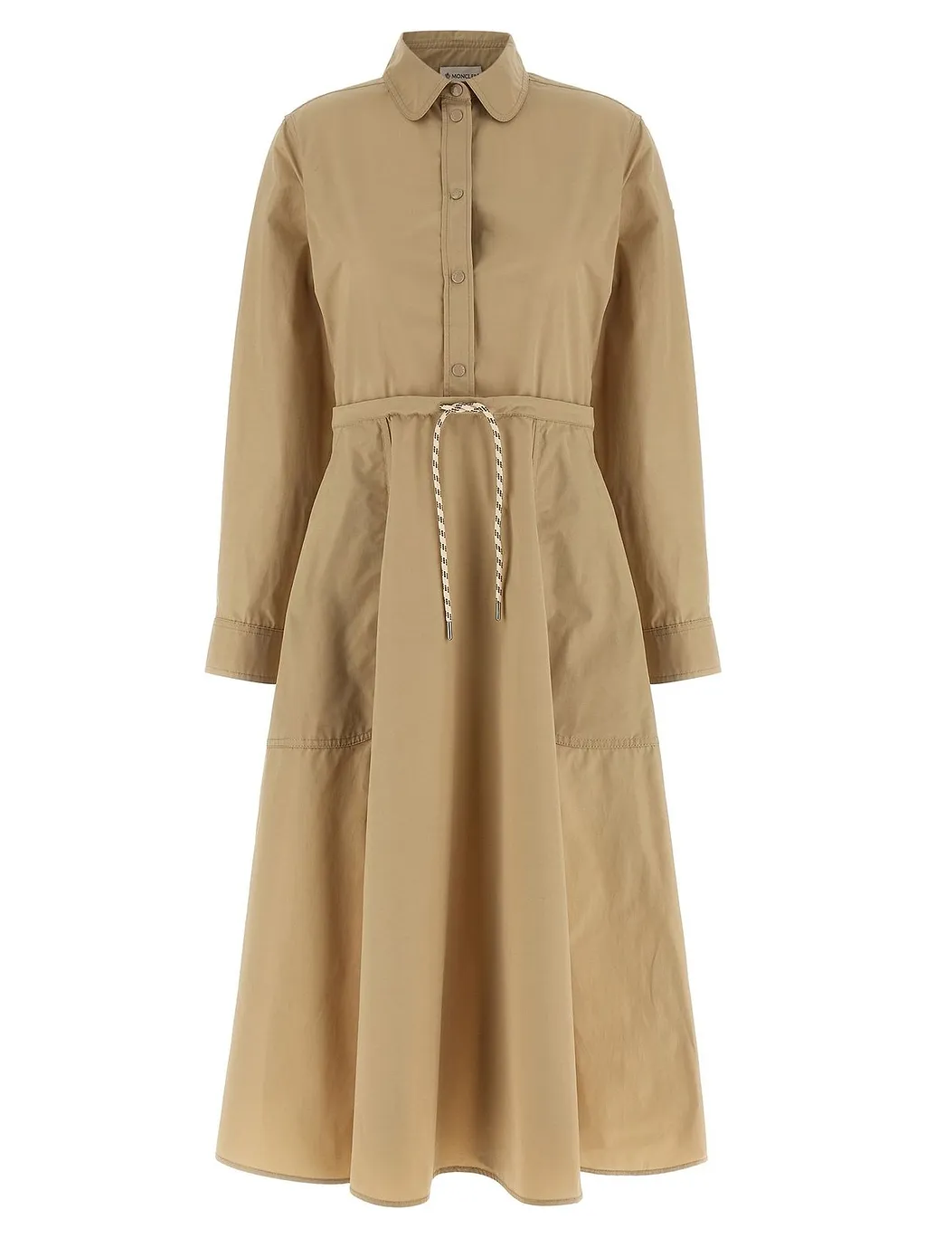 Moncler Drawstring Waist Shirt Dress