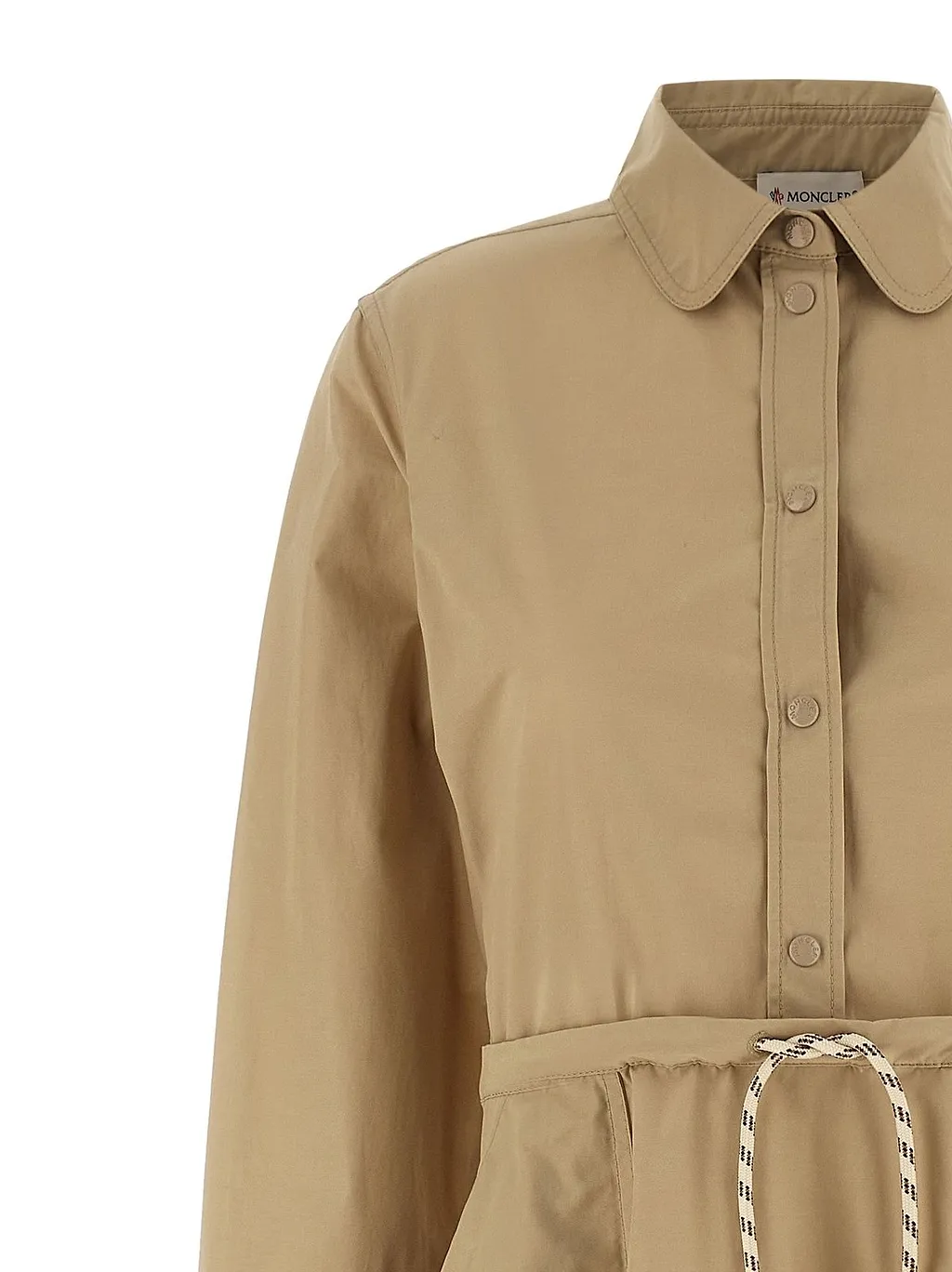 Moncler Drawstring Waist Shirt Dress