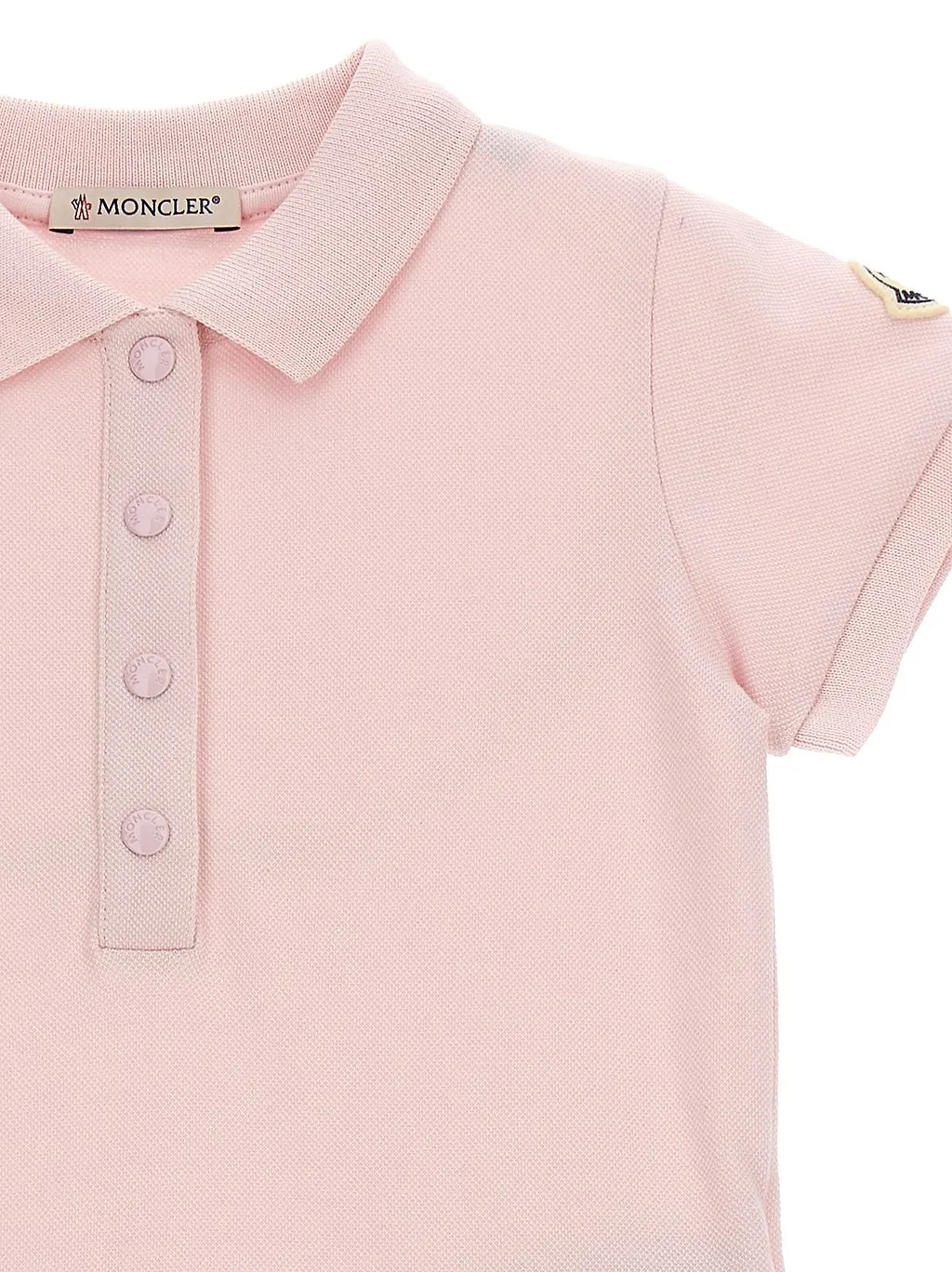 Moncler Enfant Pleated Short-Sleeved Polo Shirt Dress