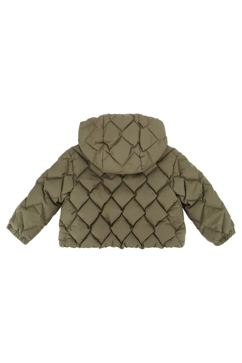 Ava Hooded Diamond-Quilted Down Jacket