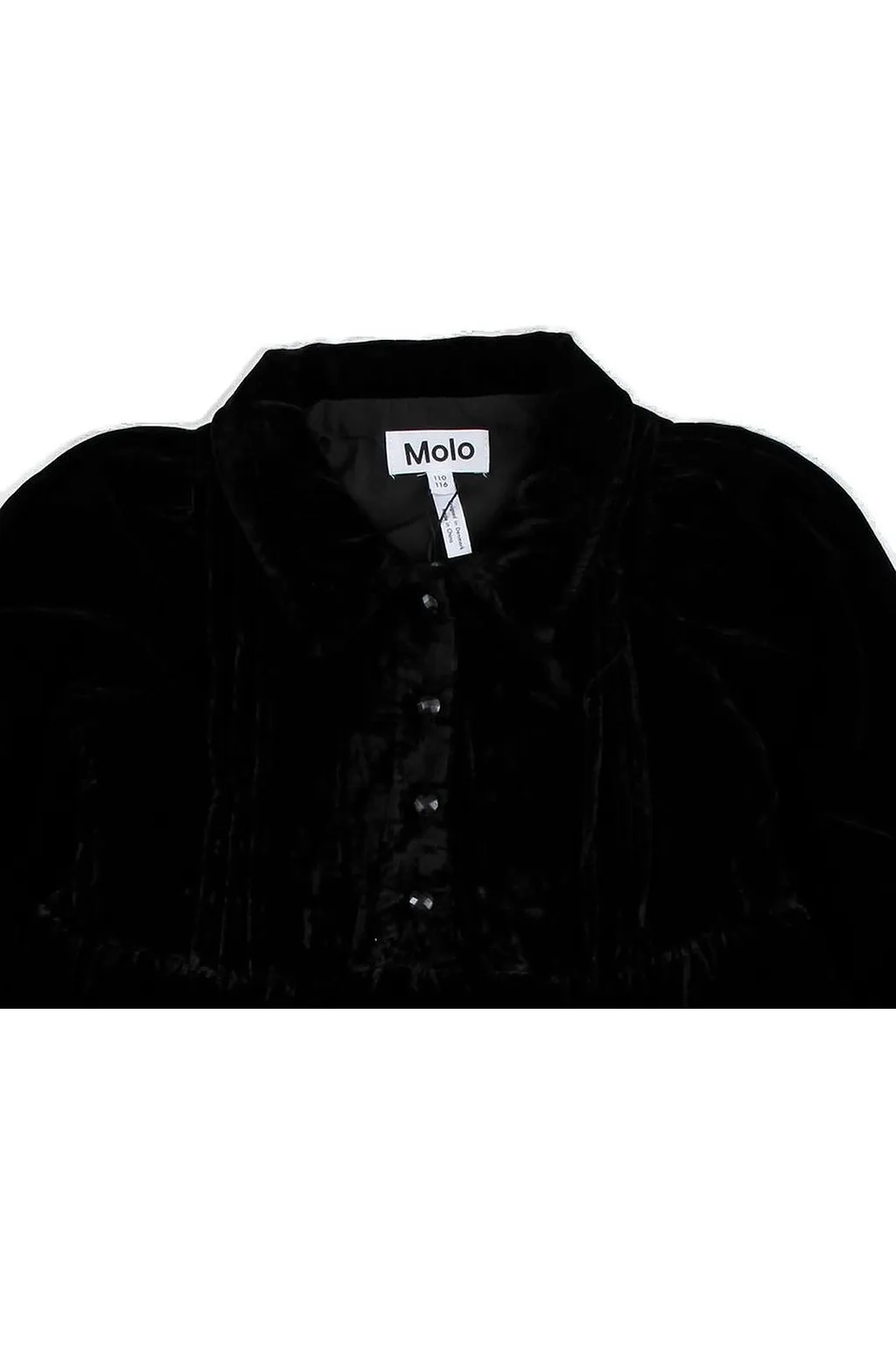 Molo Kids Long Sleeved Velvet Dress