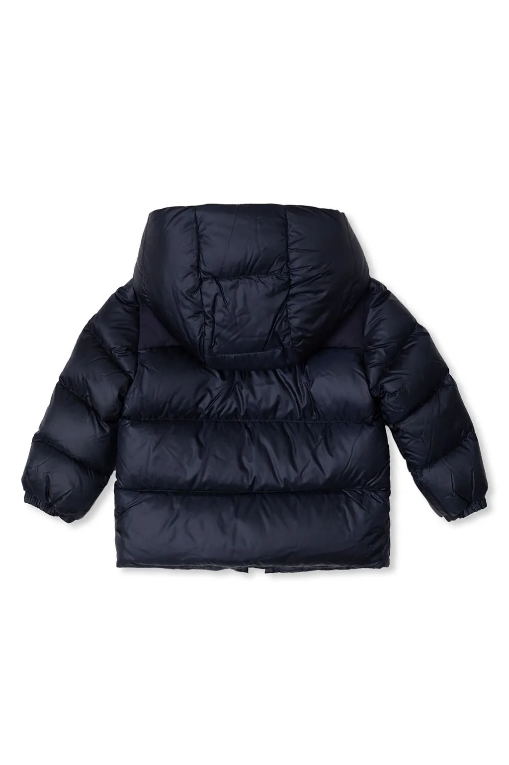 Moncler Enfant Eduard Logo Patch Hooded Padded Jacket