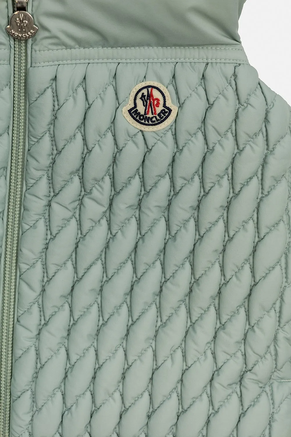 Moncler Enfant Logo Patch Quilted Vest
