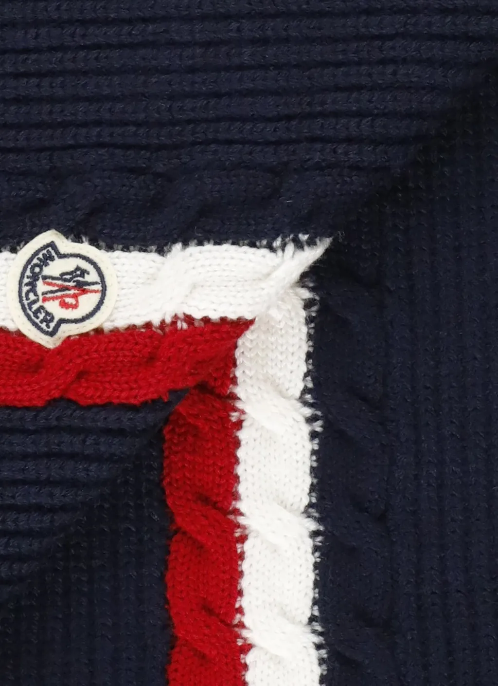 Moncler Enfant Logo Patch Scarf