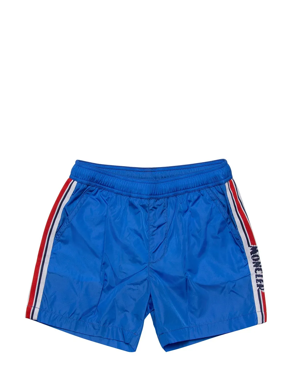 Moncler Enfant Logo Patch Swim Shorts