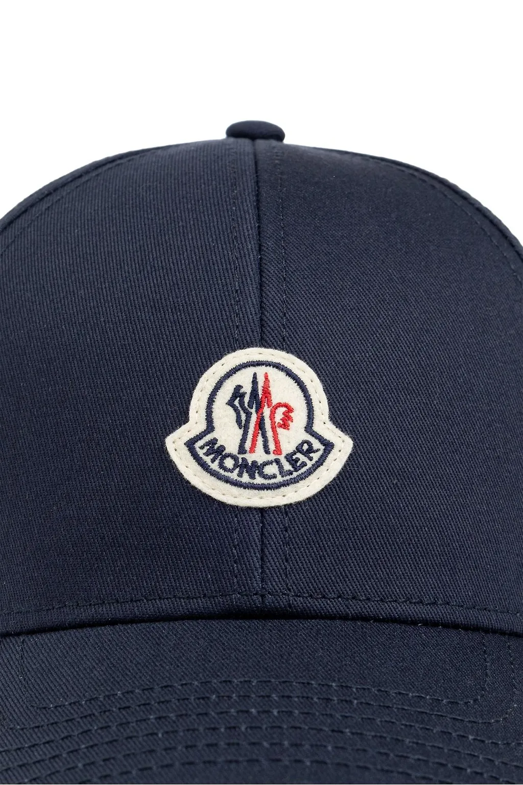 Moncler Logo Patch Curved Peak Baseball Cap