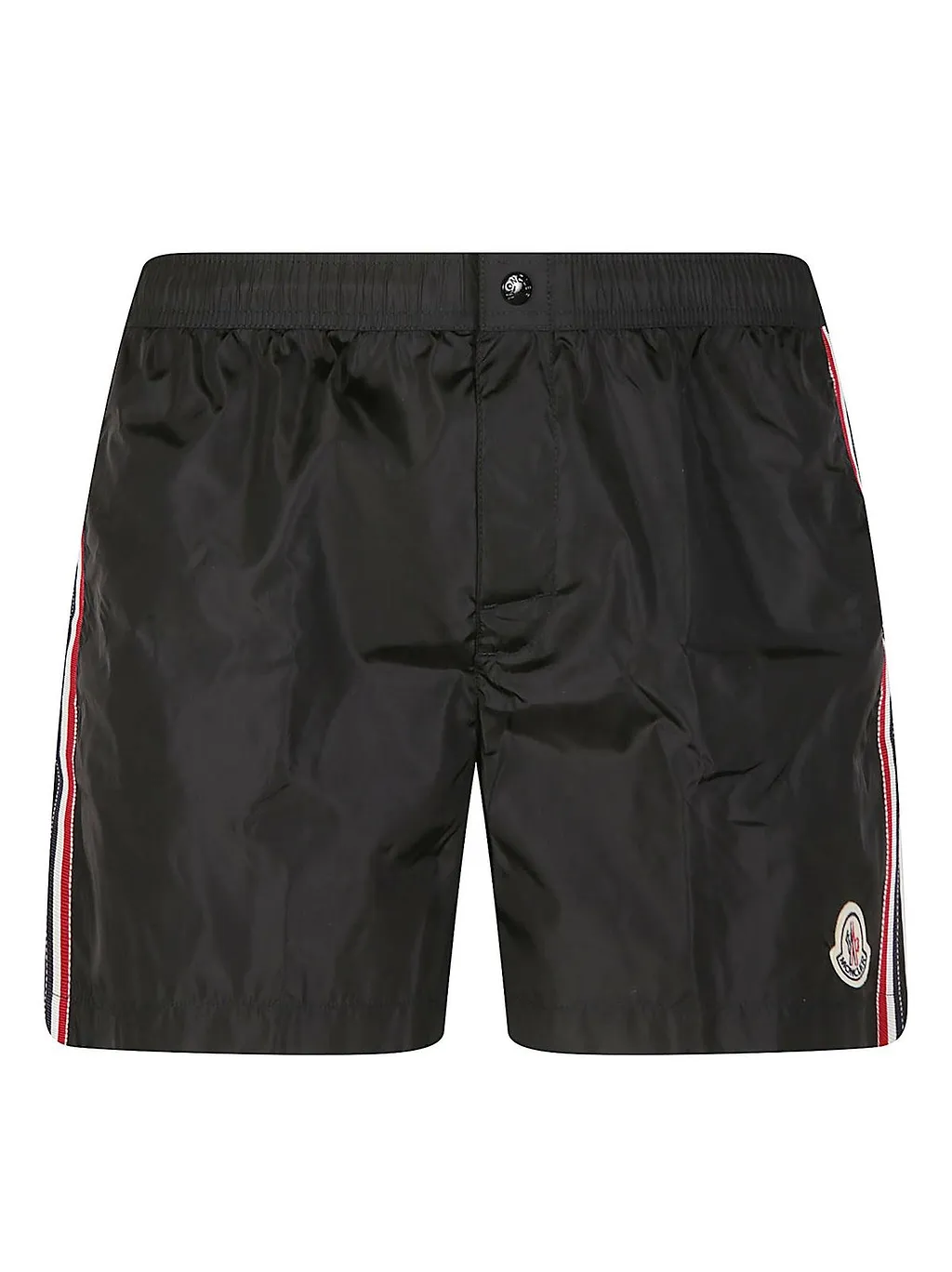 Moncler Logo Patch Boxer Swim Shorts