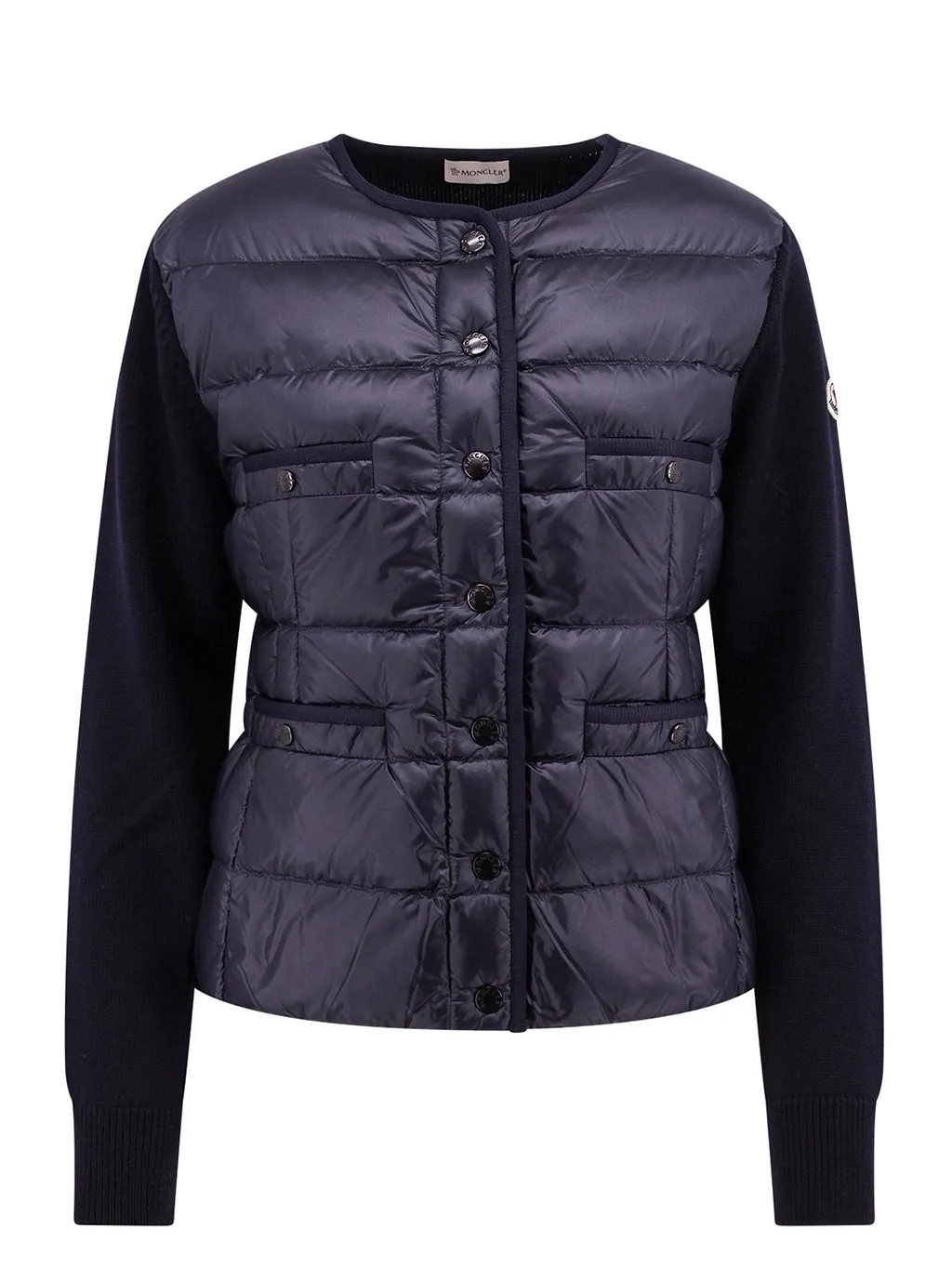 Moncler Logo Patch Buttoned Padded Jacket