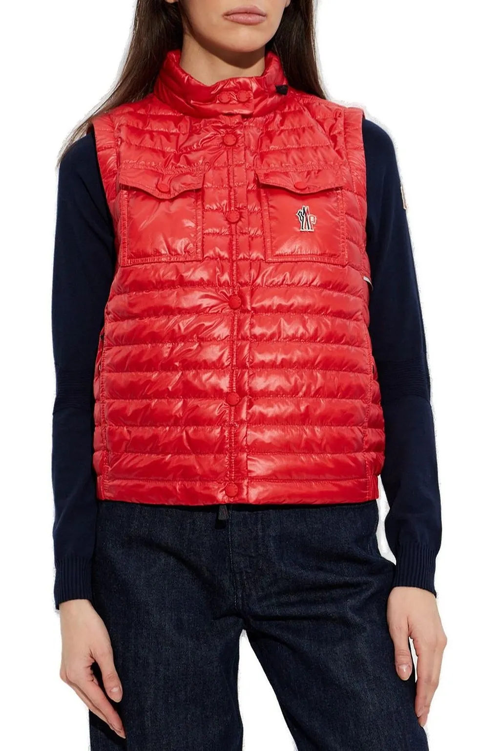 Moncler Grenoble Logo Patch Padded Gilet