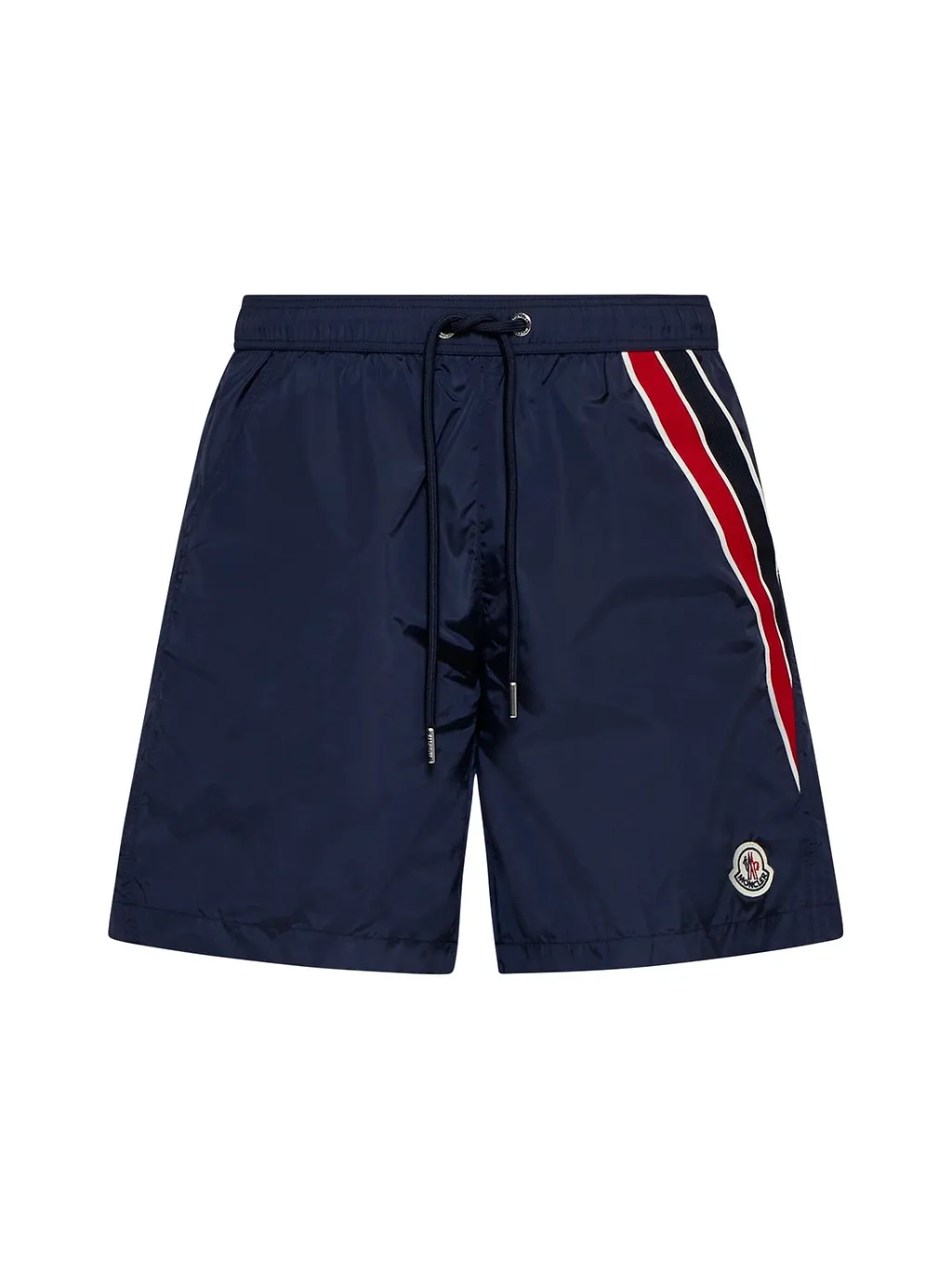 Moncler Logo Patch Drawstring Swim Shorts