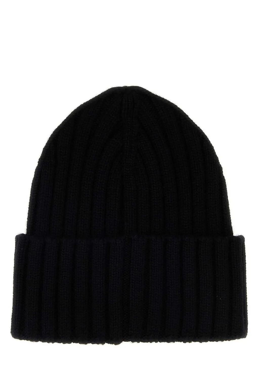 Moncler Logo Patch Ribbed Beanie